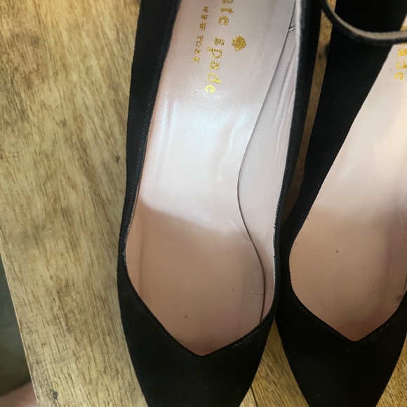 Kate Spade black suede heels - Picture 5 of 5